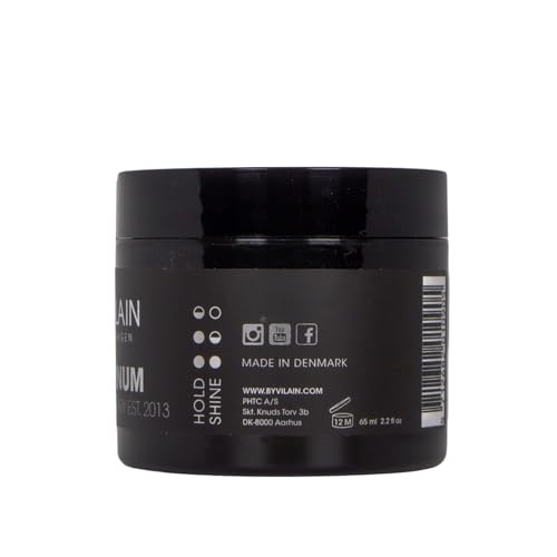 By Vilain Platinum Hair Wax | Super Strong Hold Natural Looking Finish Slick Back Adds Fullness & Texture All Day Style Control, Medium Shine Woody Scent, Argan Oil 10th Anniversary Denmark 2.2oz - Image 3