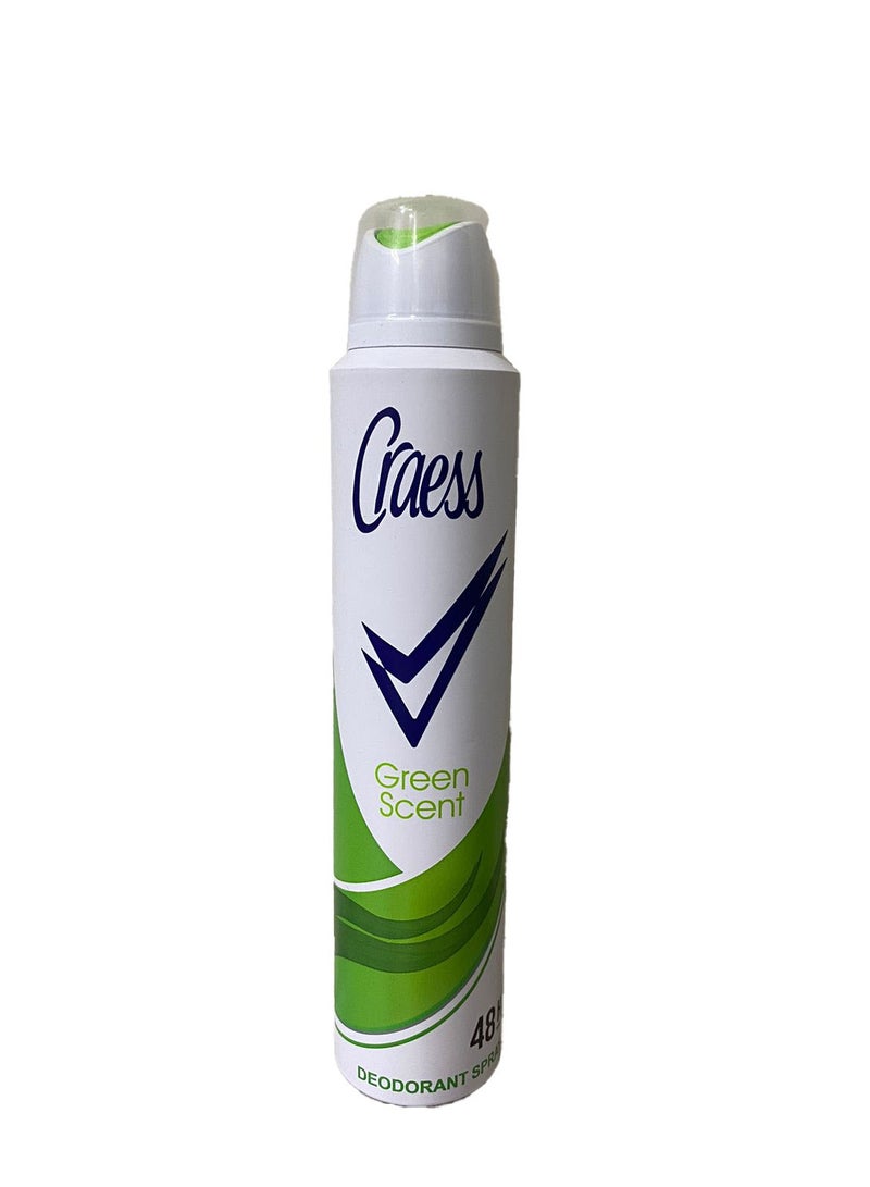 Craess Green Scent Spray deodorant 48h 200ml
