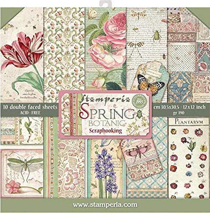 Stamperia Intl Scrapbooking Paper, Multi-Colored 10 Pack - Image 1