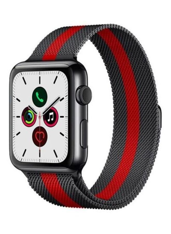 ACLIX Replacement Strap Watchband For Apple Watch Series 7/ 38-40mm Black/Red - Image 1