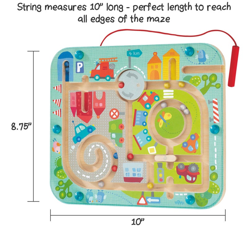 HABA Busy Board for Toddlers 2-4: Town Magnetic Maze Puzzle Game - Toddler Travel Toys for Preschoolers - Image 4