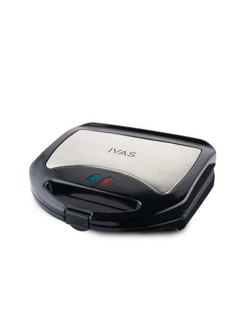 IVAS BreadBliss Grill 750W Sandwich Maker NonStick Coated Grill Plates Power Indicator Secure Locking Mechanism 2 Years Warranty