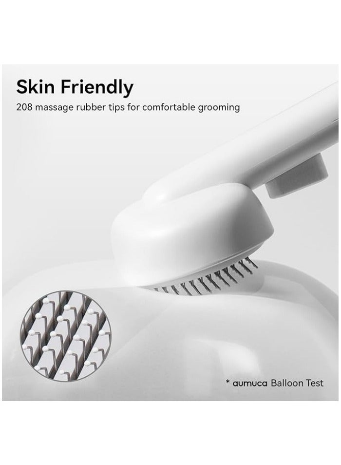 Cat shedding brush, suitable for long-haired or short-haired indoor cats, cat hair grooming deshedding brush, massages to remove loose fur. - Image 5