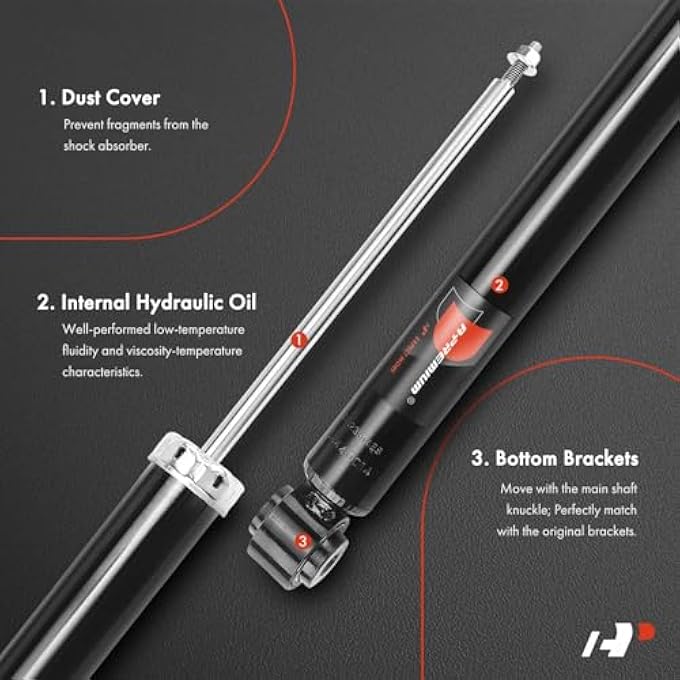 أ-بريميوم بديل ممتص الصدمات الخلفي الأيسر والأيمن لسيارة مازدا 6 موديل 2014-2017 Cx5 مجموعة من قطعتين - Image 4