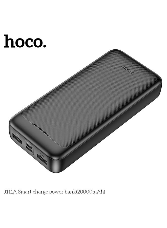 hoco. Power bank J111A Smart charge 20000mAh(Black)  - Image 2