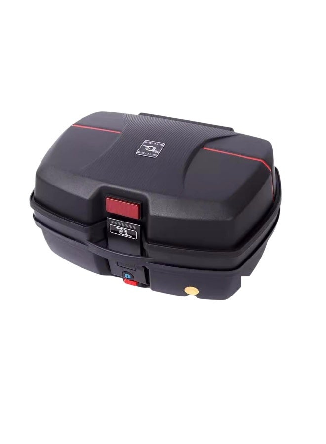 Motorcycle Rear Trunk Box, Large Waterproof Storage Bag with 2 Keys - Image 1