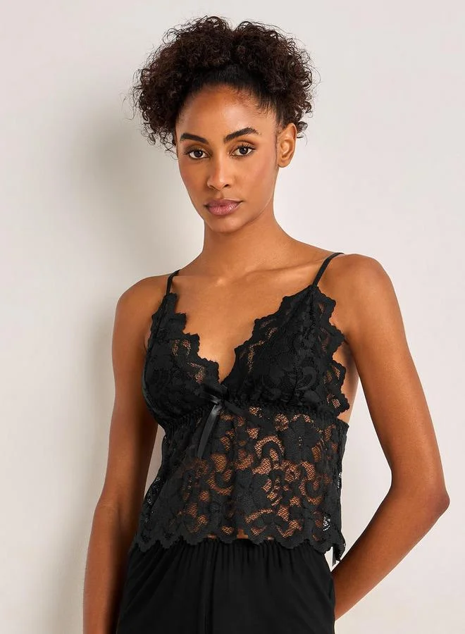 سبلاش فيڤ Shorts Set Spaghetti Strap Top and Shorts