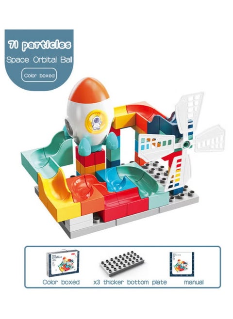 71 Particle Roller Diy block Toddler Toys For Kids Jigsaw Puzzles Learning For Boys And Girls Color Shapes Early Learning Educational Gift