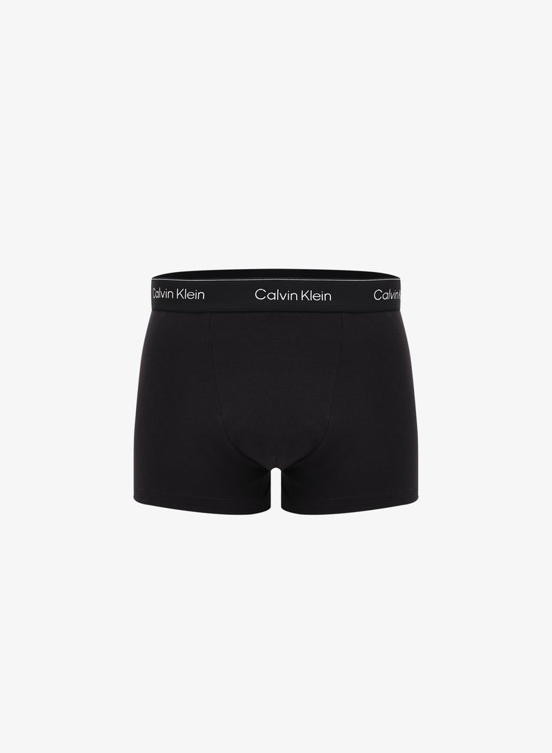 CALVIN KLEIN 3 Pack Relaxed Dart Trunks - Icon Cotton Stretch - Image 4