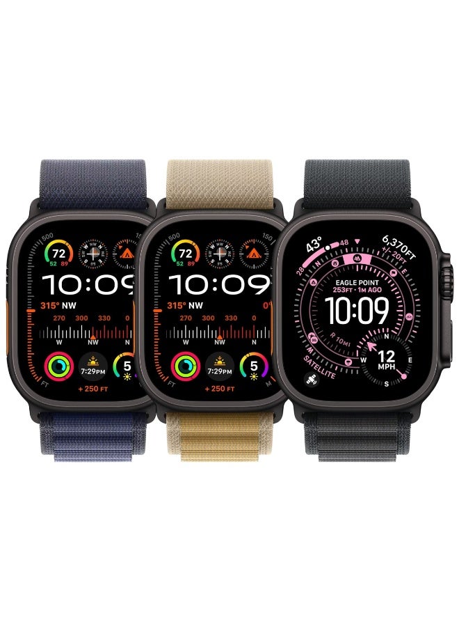 ESCASE 3-Piece Nylon Strap Titanium Black Replacement Set Compatible with Apple Watch Strap Sizes: 42mm/44mm/45mm/46mm/49mm Fits Apple Watch Ultra/Ultra 2/Ultra 3, Series 11/10/9/8/SE/7/6/5/4/3/2/1 and other models Available in Black/Sahara/Navy Combo - Image 5