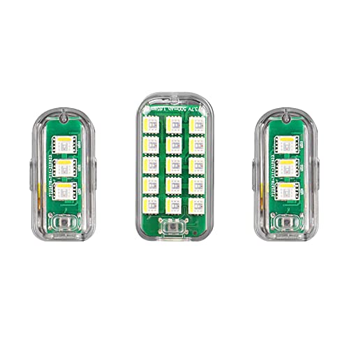 SYMIK Drone Strobe Lights 3 Pack Meets FAA AntiCollision Req for Night Flying 3 Color in 1 Light for DJI Mini 345 Pro Mini 4K Mavic 43ProClassic Air 3S32s Avata 2 - Image 1