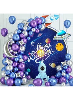 99-pcs Blue Purple Silver