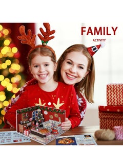 Flever Flever Dollhouse Miniature DIY House Kit Creative Room with Furniture and Glass Cover for Romantic Artwork Gift(Christmas Eve)  - Image 3