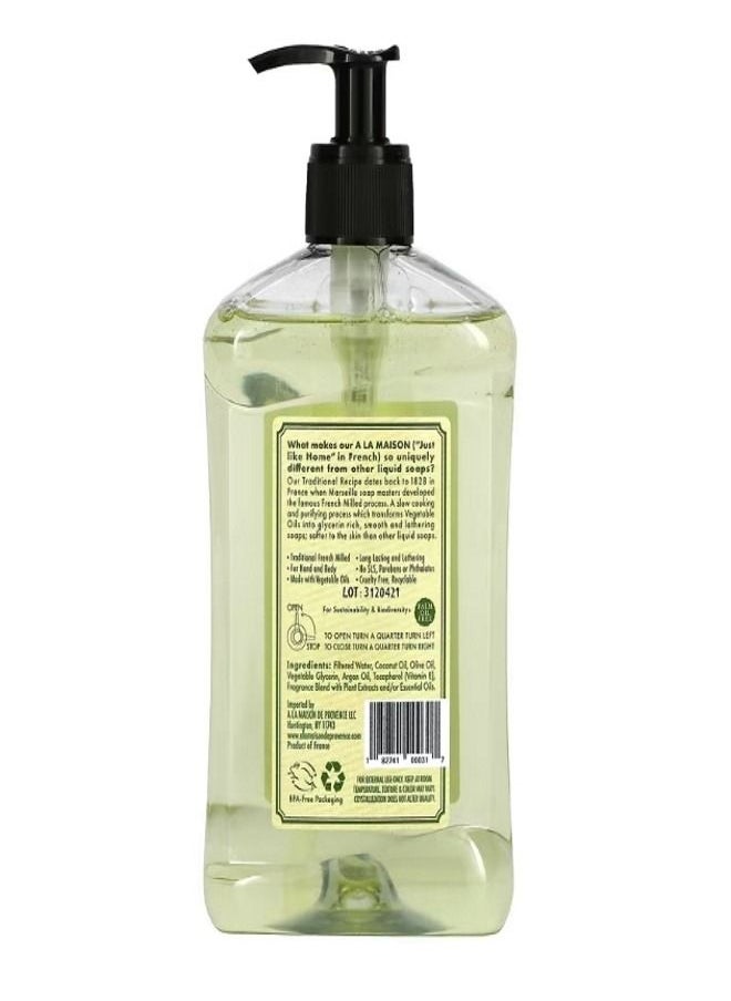 A La Maison De Provence Liquid Soap For Hand Body Rosemary Mint 16.9 fl oz 500 ml  - Image 2