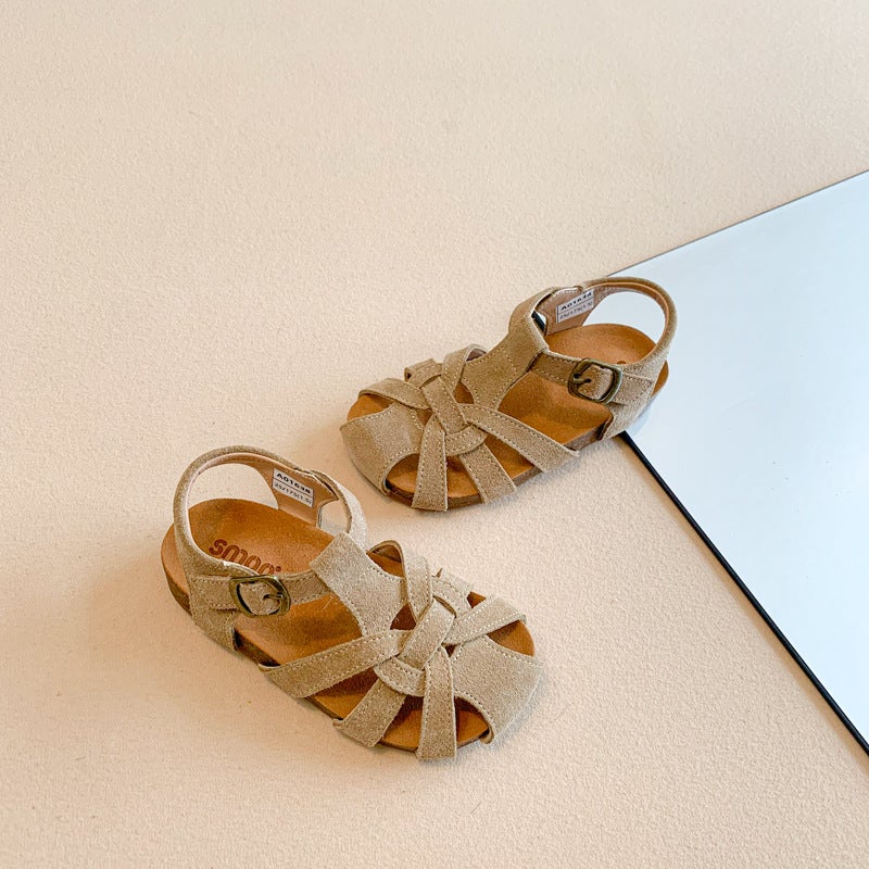 Girls' Sandals 2025 Style Anti-Slip Princess Shoes Korean Style Women'S Treasure Fashionable All-Match Casual Beach Shoes - Image 1
