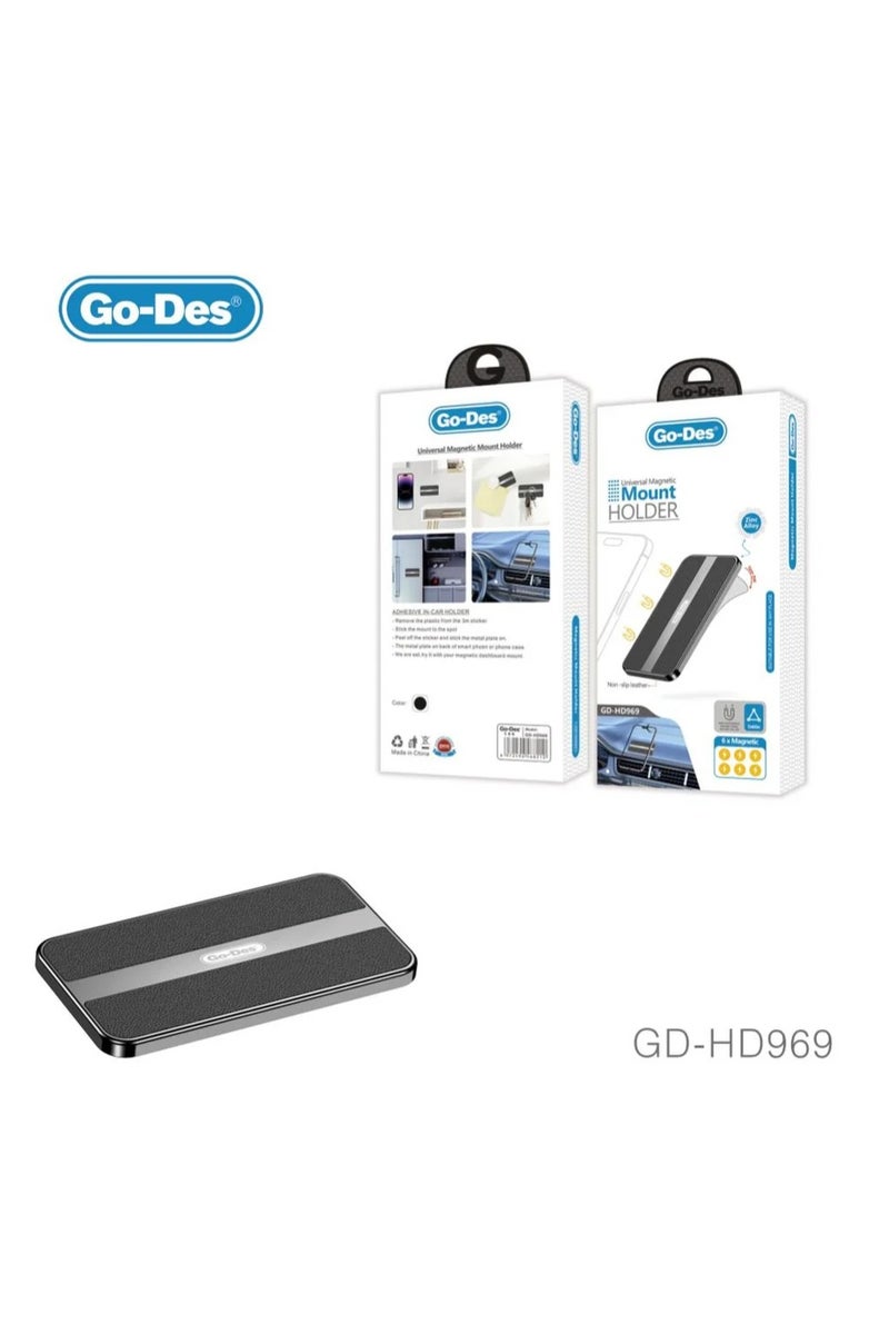 Go-Des Universal Magnetic Car Phone Holder Stand Mini Multifunctional Magnet Wall Car Mount Bracket Cell Phone Holder