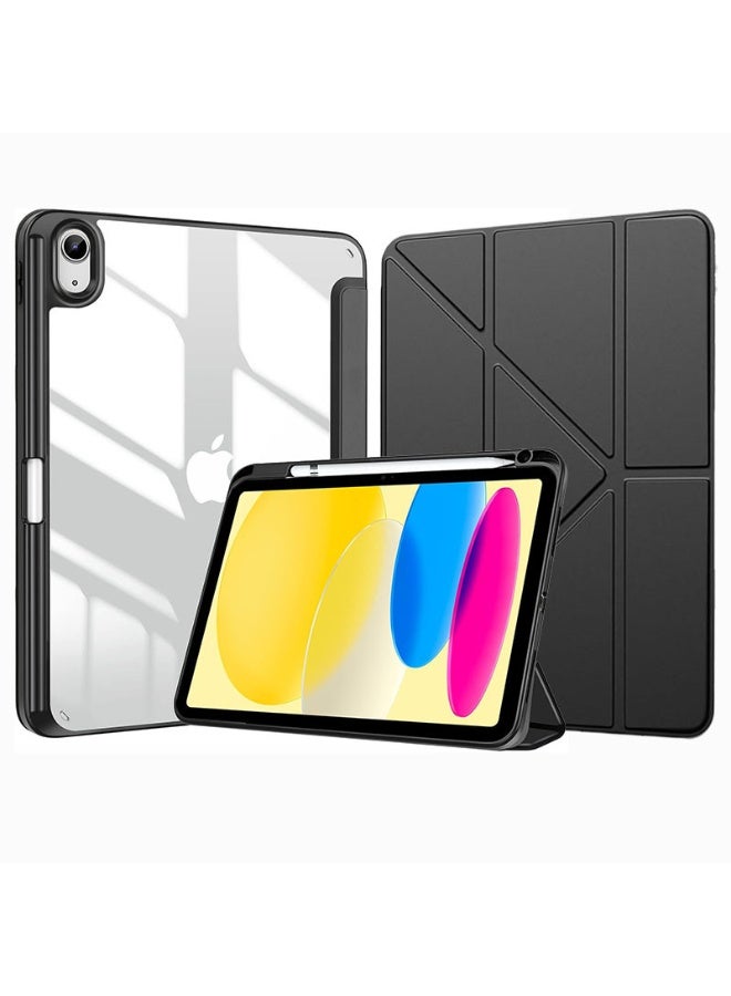 QIYUE Case for iPad (A16) 11th 11 inch 2025 Gen iPad 11 Case/Case For iPad 10th Gen Case 2022 iPad 10 Case Slim Stand Soft Clear Transparent Shell Back with Pencil Holder Smart Cover for 11" iPad 11th 2025/10.9"iPad 10th Gen 2022 - Image 1