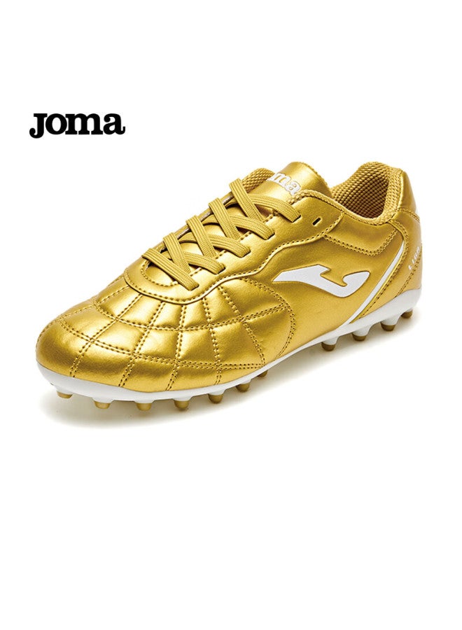 Joma أحذية كرة القدم للأطفال من جومّا مع مسامير Mg - أحذية تدريب مباريات كرة القدم الاحترافية الجديدة باللون الأحمر والذهبي مقاس 38 - Image 3