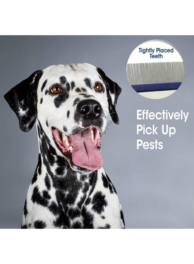 four paws Magic Coat Professional Series Grooming Contoured Grip Palm Flea Comb for Dogs, 1 Count - Image 3