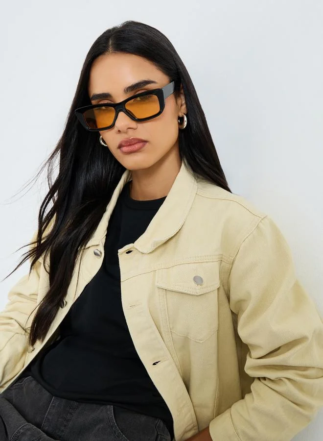 Styli Styli Women Beige Oversized Denim Jacket