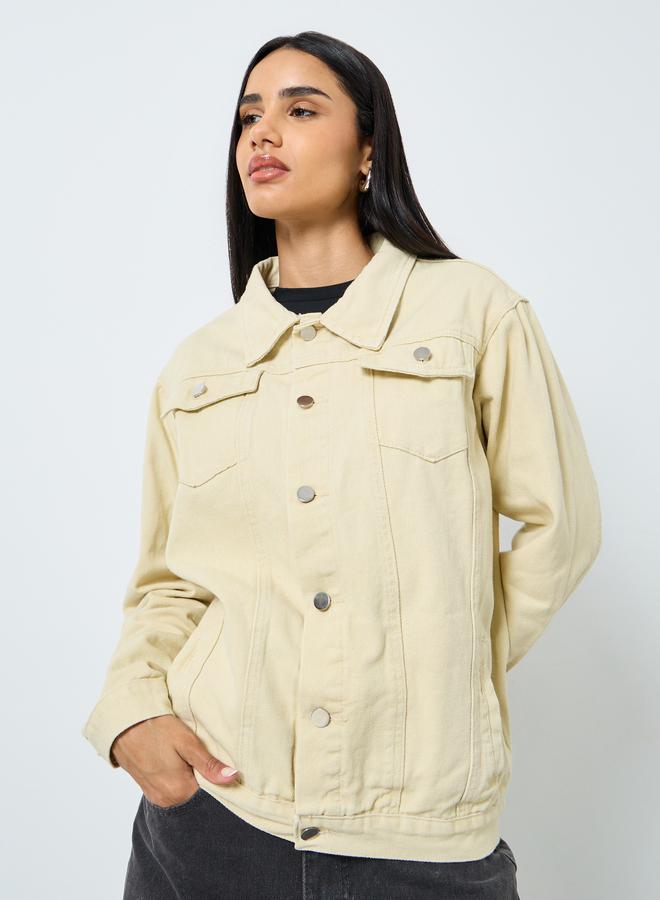 ستايلي ستيلي جاكيت جينز نسائي بيج واسع - Image 3