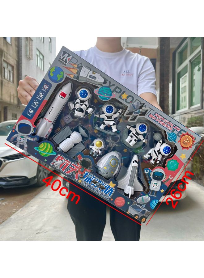 Boys Astronaut Aviation Model Fun Hamster Game Children's Toys Suit Training Institution Gift Wholesale-Color:333-83 Space Exploration Team  - Image 1
