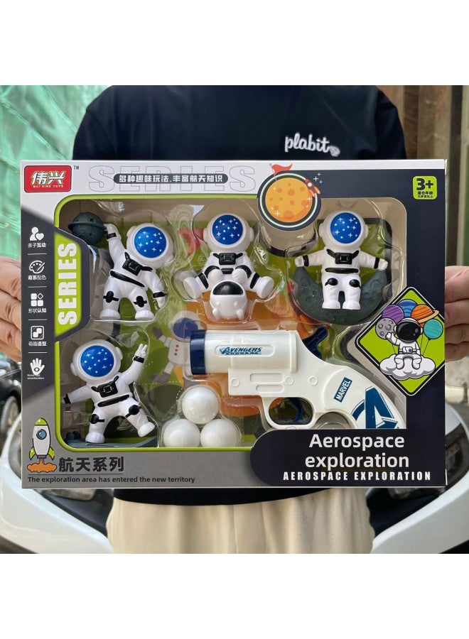 Boys Astronaut Aviation Model Fun Hamster Game Children's Toys Suit Training Institution Gift Wholesale-Color:333-83 Space Exploration Team  - Image 4