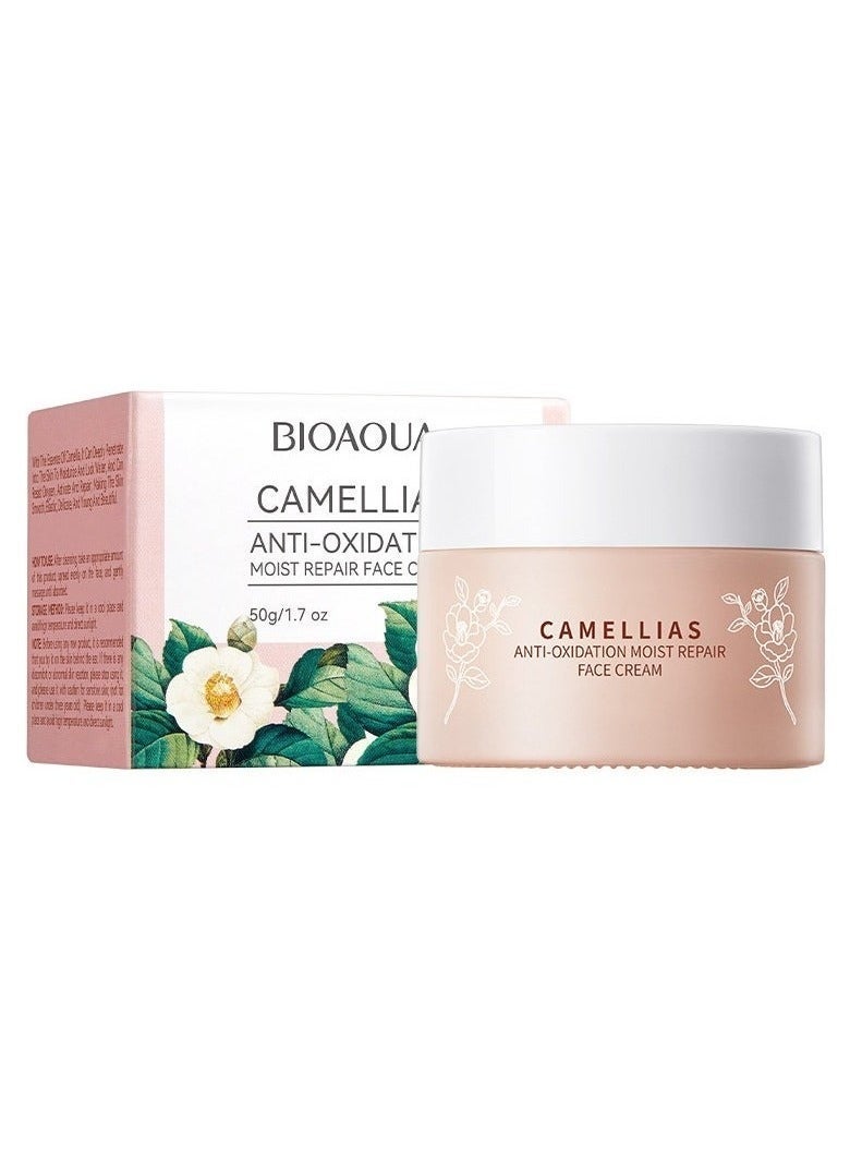 BIOAOUA Two-piece Skincare Set / Camellia Cream & Tallow Moisturizing Cream, antioxidant cream, moisturizing repair cream, skin repair, improves skin radiance, beautifying cream, deep nourishment, long-lasting hydration, suitable for all skin types, can be used on the whole body. - Image 2