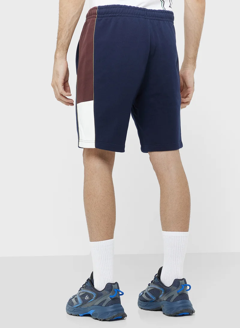 LACOSTE  Colorblock Fleece Shorts for Men | Best Price UAE
