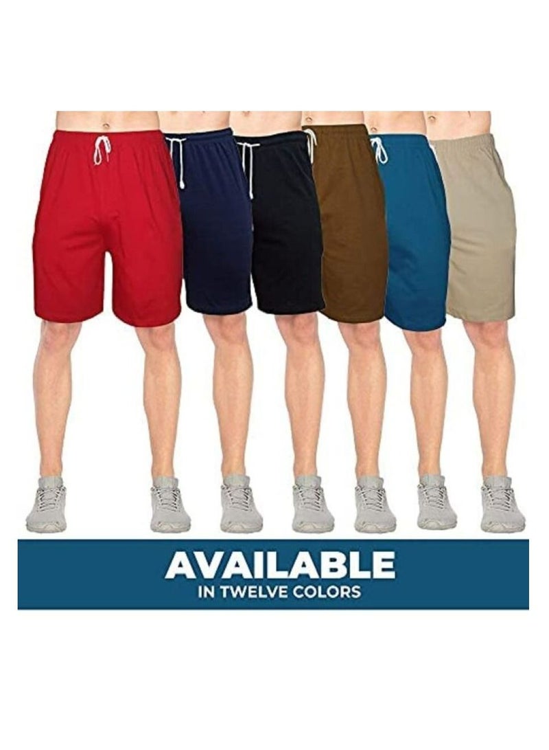 Eviking Men's Shorts, Loose-Fit, free Sizes, Active Athletic Performance, soft material, with Drawstrings, Comfort fit - Image 4