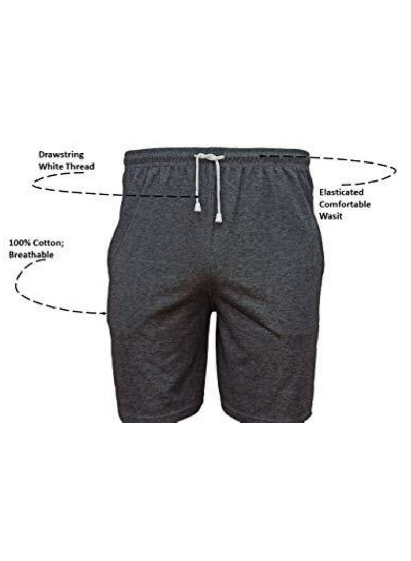 Eviking Men's Shorts, Loose-Fit, free Sizes, Active Athletic Performance, soft material, with Drawstrings, Comfort fit - Image 3