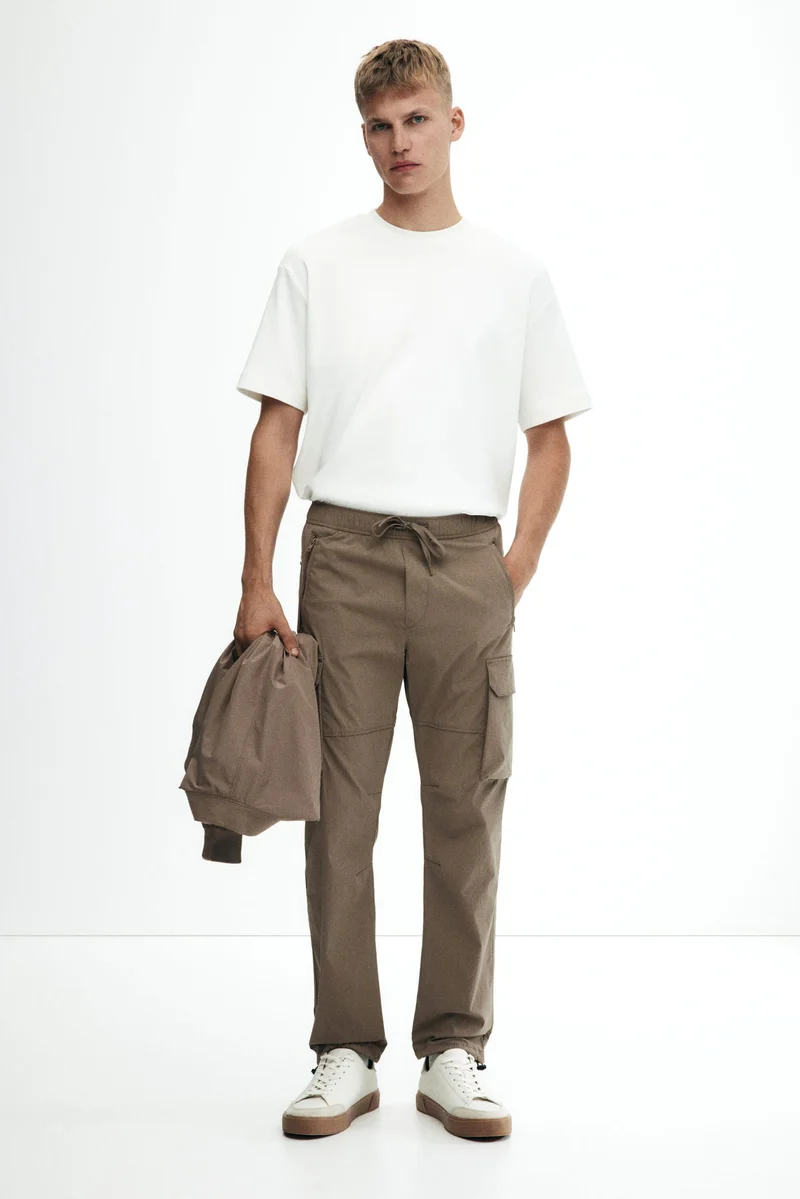 H&M Regular Fit Nylon cargo trousers