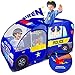 Kiddzery Police Car Pop Up Play Tent with Sound Button for Kids Toddlers Boys Girls Indoors  Outdoors  Playhouse for Interactive Fun  Foldable Quick Setup Pretend Play Toys  Gift - Image 4
