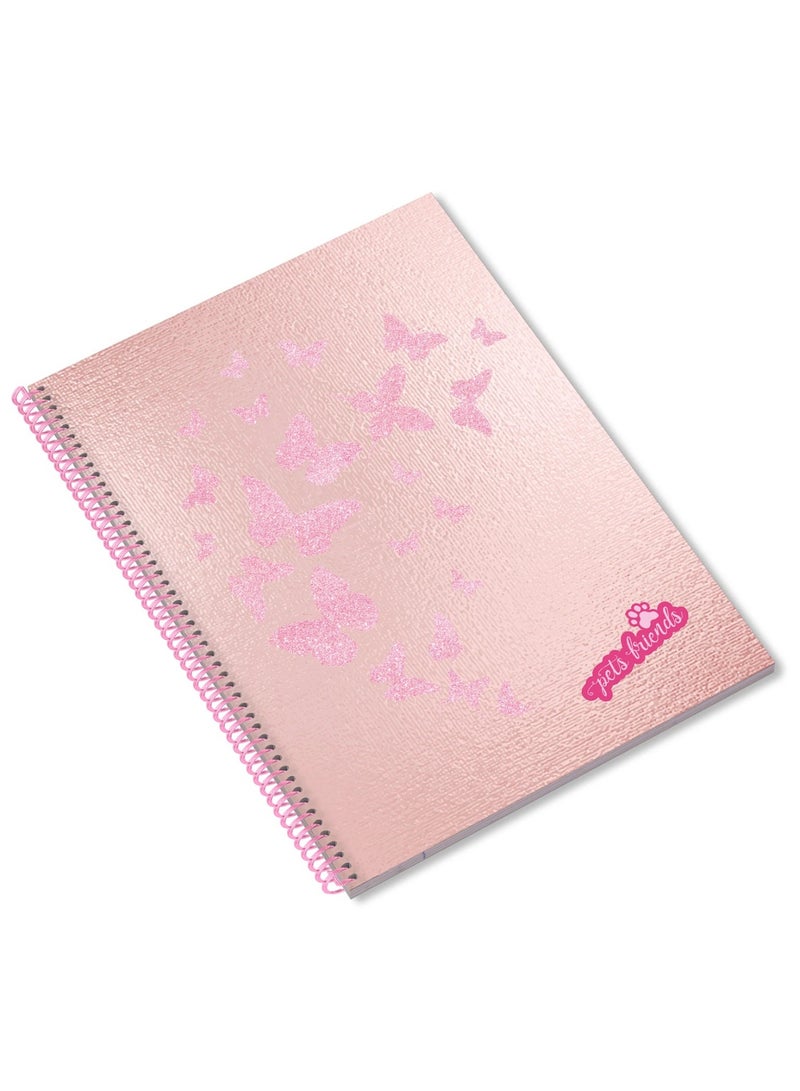 Ambar 1-Piece Hard Cover Spiral Notebook 80 Sheets Believe In Dreams Assorted Designs - Image 3
