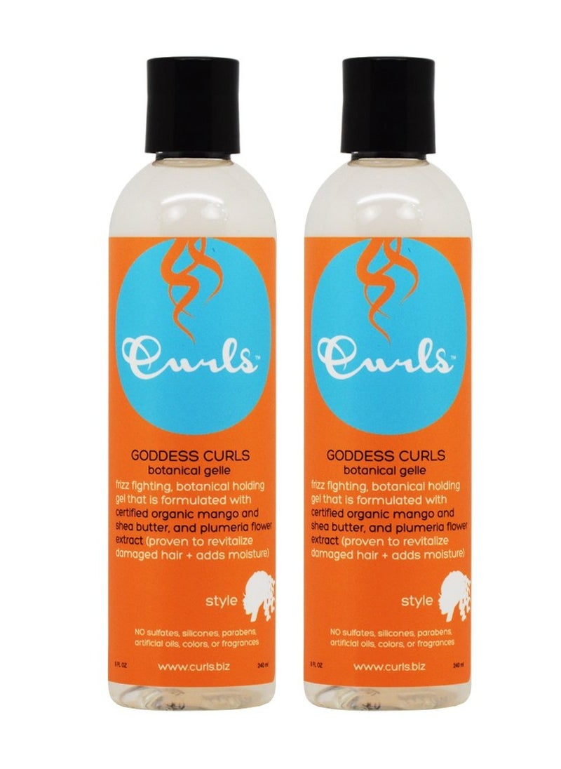 Curls Curls Goddess Curls Botanical Gelle 8oz "Pack of 2" 