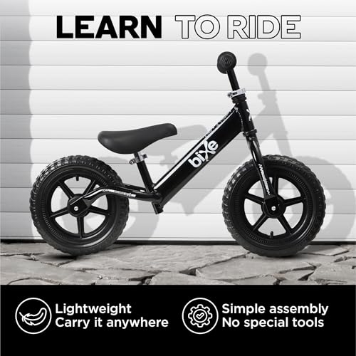 Bixe Balance Bike 305 cm 12 Training Bikes for Kids and Toddlers 18kg 4lbs Kids Balance Bike Children Ages 3 4 5 No Pedal Push Bicycle for Boys or Girls Black - Image 5