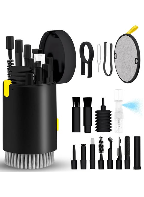 20-in-1 Laptop Phone Screen Cleaner Kit, Computer Keyboard Brush Cleaning Spray for Electronic Device Clean Tool for Camera PC Monitor Earbud TV Tablet Car Screens