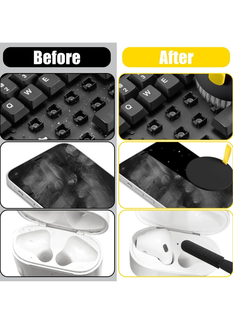 20-in-1 Laptop Phone Screen Cleaner Kit, Computer Keyboard Brush Cleaning Spray for Electronic Device Clean Tool for Camera PC Monitor Earbud TV Tablet Car Screens