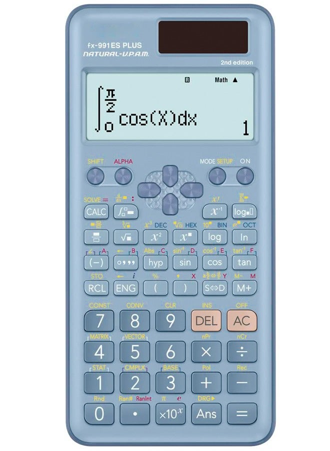 Arabest Fx-991Es Plus 2nd Edition  Scientific Calculator Blue - Image 1
