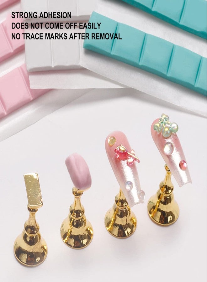 ANGGREK Fixing Nail Clay,Nail Art Stand Clay,Manicure Clay Adhes Reusable Removable Nail Art Stand Clay for False Nail Tips Display Practice 3 Colors - Image 5