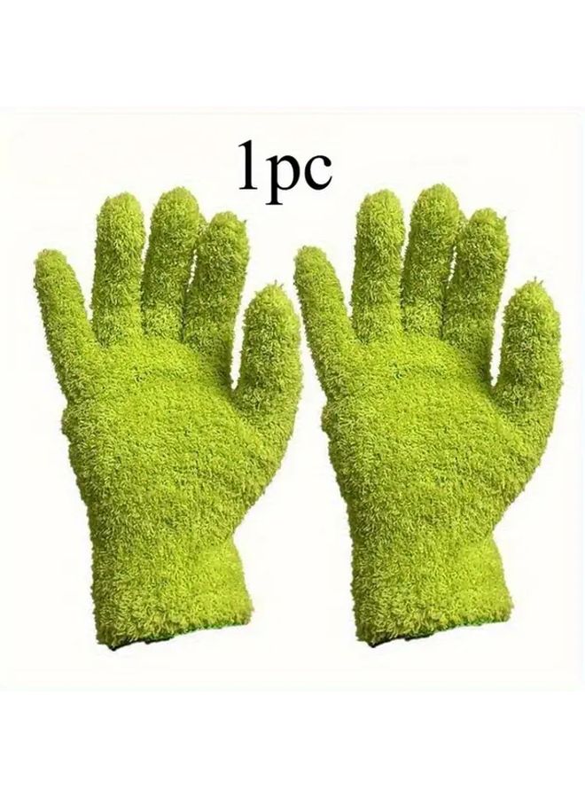 High Density Microfiber Dusting Gloves Aqua Blue Elastic Breathable Cleaning Gloves for Car Boat RV Pool Household Surfaces Durable PVC Material Ideal Gift for Thanksgiving Halloween Christmas - Image 3