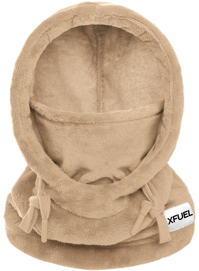XFUEL Balaclava Ski Mask, Winter Thermal Hood Neck Warmer, Plush Lined, Windproof, Malt Color, One size - Image 1