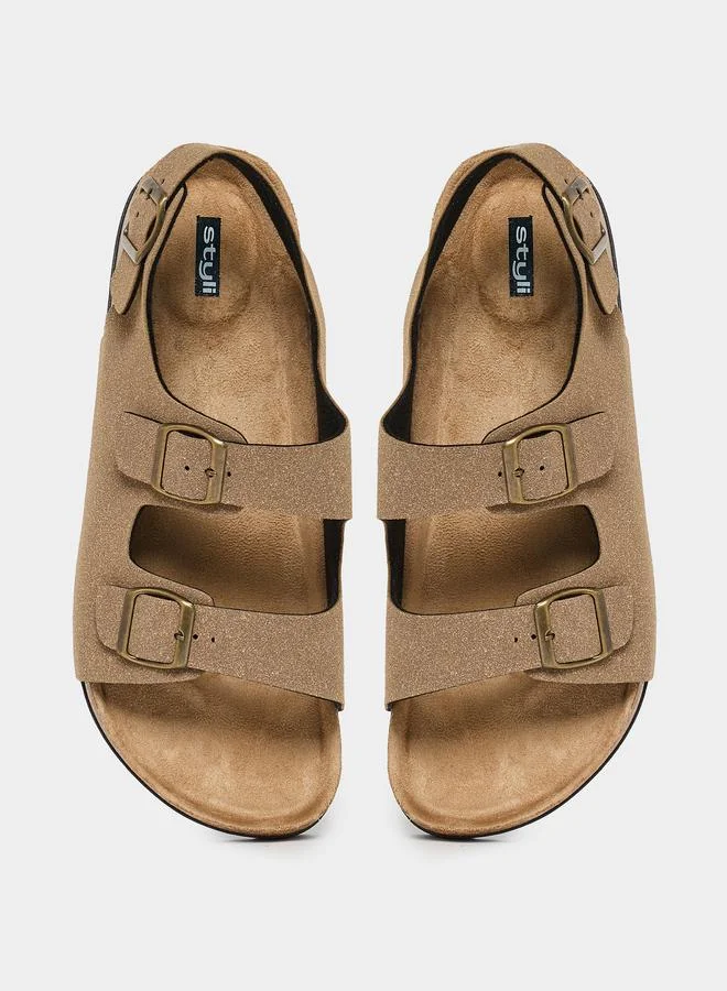 Styli Styli Platform Sole Slingback Strap Sandals