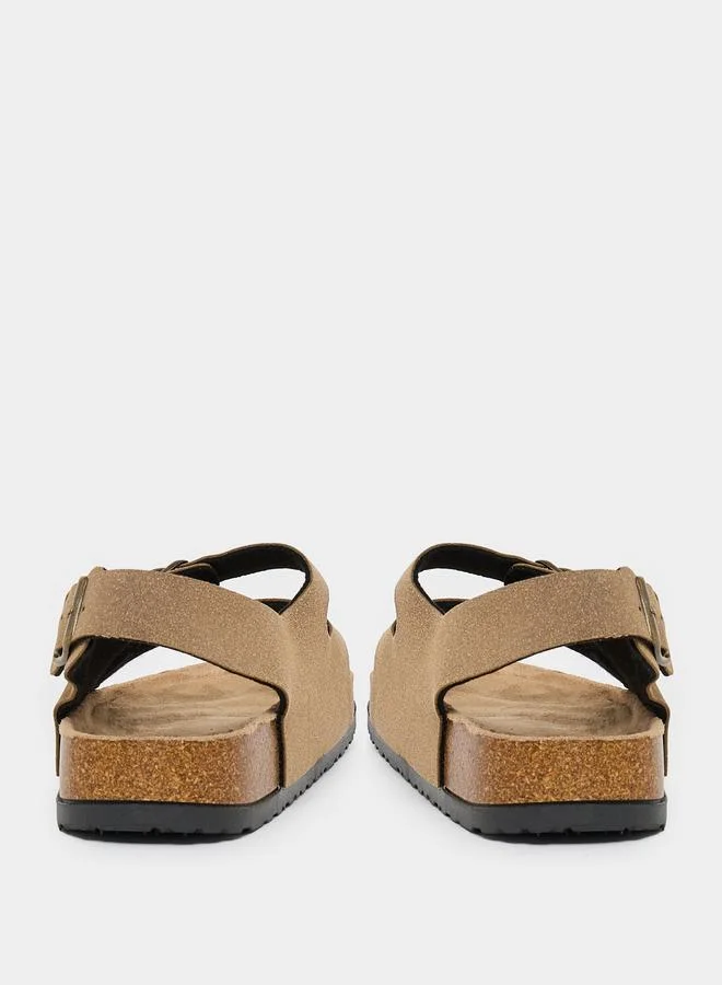 Styli Styli Platform Sole Slingback Strap Sandals