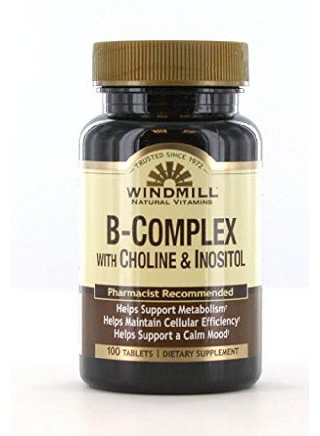 Windmill B-Complex with Choline and Inositol Tabs 100'S Windmill