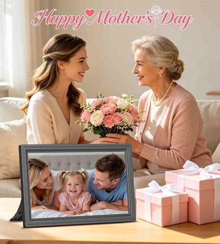 FANGOR 64GB 15.6" Large Digital Picture Frame, Uhale WiFi Electronic Photo Frames with 1920 x 1080 FHD IPS Touch Screen, Support Auto-Rotate Wall Mounted SD&USB Card, Share Photos/Videos from Phone Instantly - Image 4