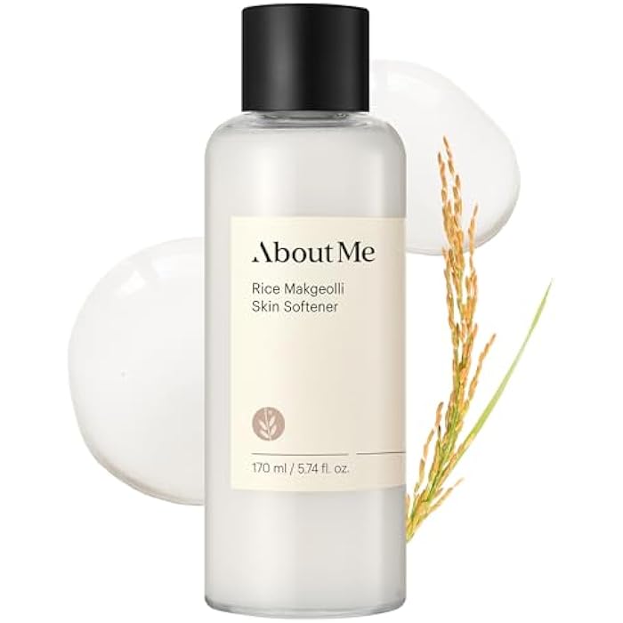 ABOUT ME Rice Makgeolli Skin Softener – Korean Traditional Fermentation Toner for All Skin Types – Daily Barrier Repair with 5 Ceramides & Rice Bran – Korean Skin Care – 5.74oz, 170ml - Image 1
