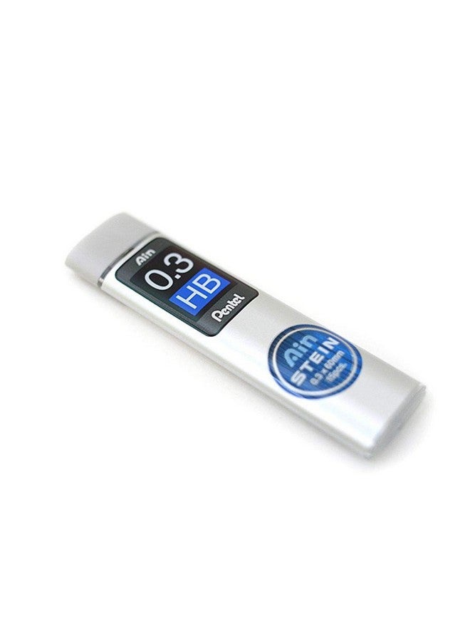 Pentel قلم رصاص ميكانيكي بنتل آين شتاين | حجم الرأس 0.3 مم | رصاص من درجة Hb | عبوة من 15 قطعة (C273-Hb) ، أسود حبر - Image 1