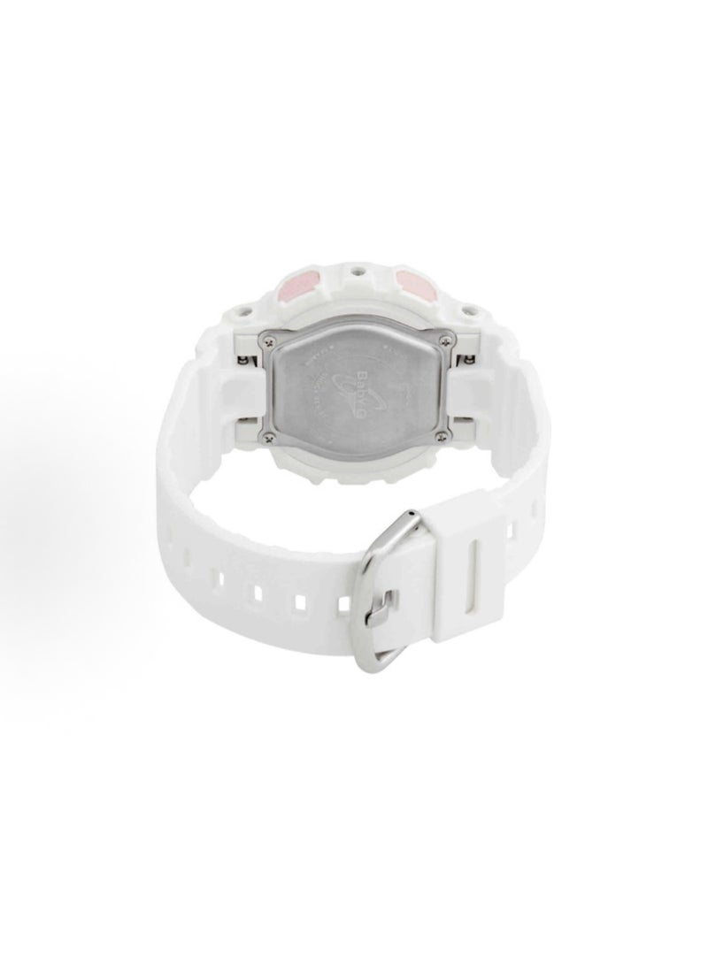 CASIO BABY-G 100m water-resistant quartz movement plastic strap Japanese and Korean style women's watch white dial - Image 2