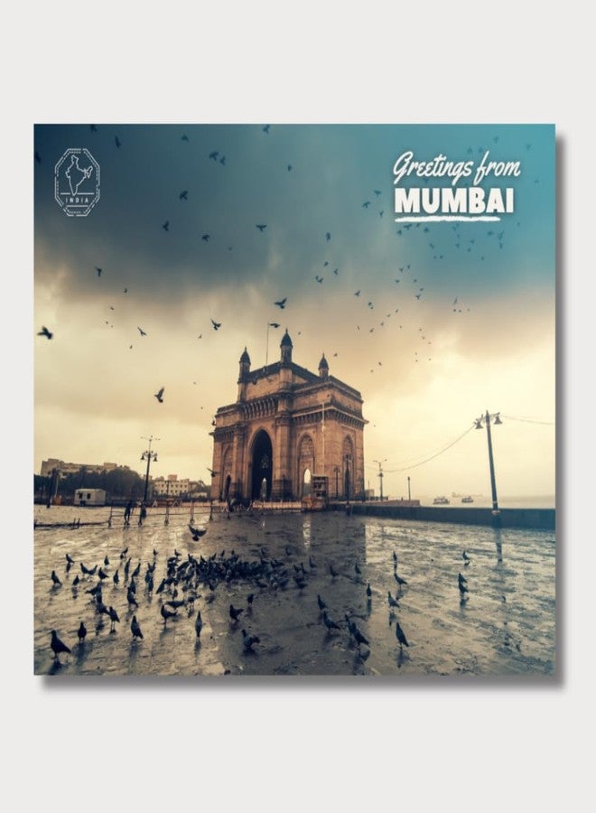 VERYFIRSTTALE Mumbai Postcards | Gateway of India Postcards - Greetings from Mumbai | Pack of 5 | India Postcards | Indian Souvenirs | 14 cms x 10.7 cms with FREE Envelopes - Image 2